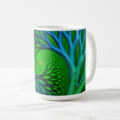 Mug Arbre de Vie Spirale Fractale (Devant droit)