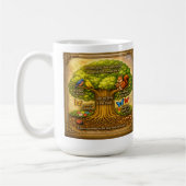 Mug Arbre de vision radieuse (Gauche)