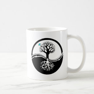 Mug Arbre de Yin Yang de noir et de blanc de la vie
