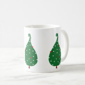 Mug Arbre décoré de noël d'épinette (Devant droit)