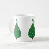 Mug Arbre décoré de noël d'épinette (Devant gauche)