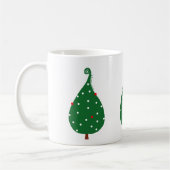Mug Arbre décoré de noël d'épinette (Gauche)