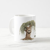 Mug Arbre d'Halloween effrayant (Devant gauche)