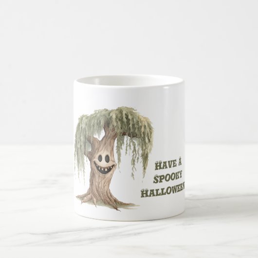 Mug Arbre d'Halloween effrayant (Centre)