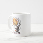 Mug Arbre d'Halloween et citrouille Jack-o'-Lantern (Devant gauche)