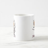 Mug Arbre d'Halloween et citrouille Jack-o'-Lantern (Centre)