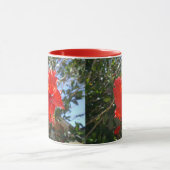 Mug Arbre d'Hibiscus rouge, (Centre)