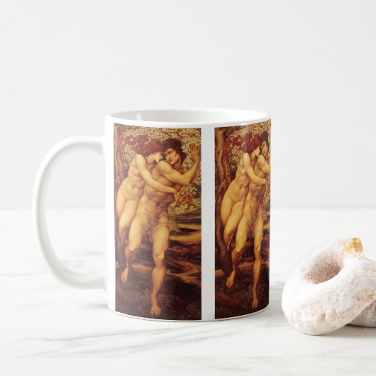 Mug Arbre du pardon, Sir Edward Coley Burne-Jones (Avec donut)