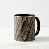 Mug Arbre écorce I Abstrait naturel texturé (Devant droit)