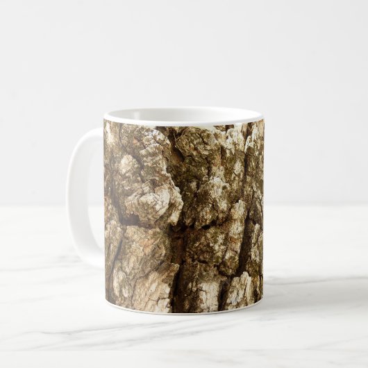 Mug Arbre écorce II Conception texturée naturelle (Devant gauche)