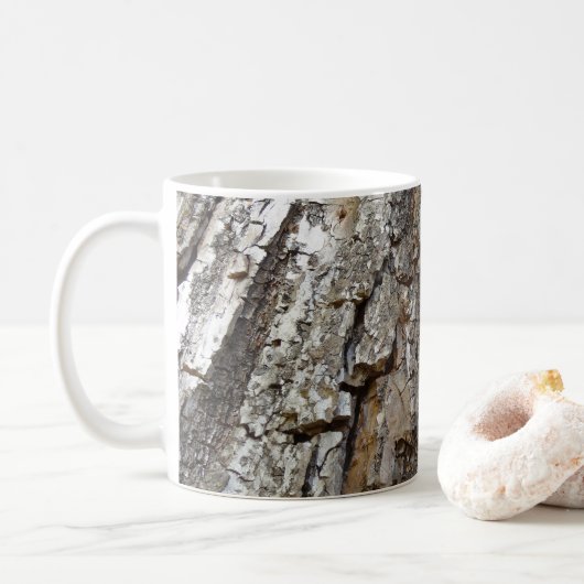 Mug Arbre écorce IV Nature Abstraite (Avec donut)