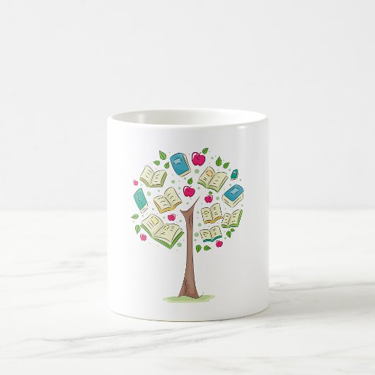 Mug Arbre éducatif de connaissances avec des livres