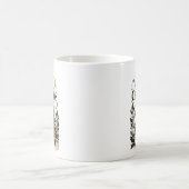 Mug Arbre en papier découpé noir et or (Centre)
