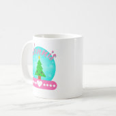 Mug Arbre Et Coeur De Noël Personnalisés (Devant gauche)