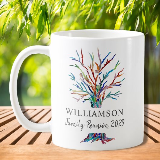 Mug Arbre Familial Personnalisé Famille Réunion Café M