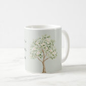Mug Arbre Fleurissant Vert Clair (Devant droit)
