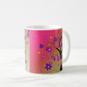 Mug Arbre Floral Fantaisiste (Devant droit)