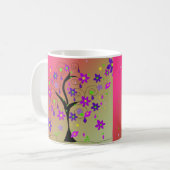 Mug Arbre Floral Fantaisiste (Devant gauche)