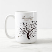Mug Arbre généalogique personnalisé (20 noms) (Gauche)
