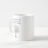 Mug Arbre géométrique Arbre favori Conception drôle de (Devant gauche)