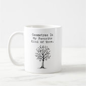 Mug Arbre géométrique Arbre favori Conception drôle de (Gauche)
