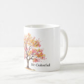 Mug Arbre jaune rose (Devant droit)