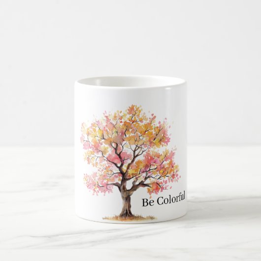 Mug Arbre jaune rose (Centre)