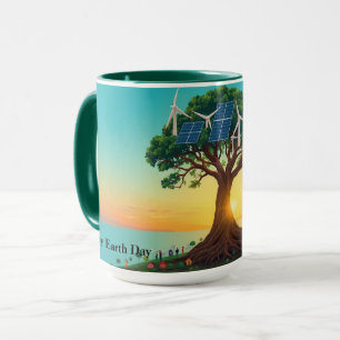 Mug Arbre Majestueux Alimentant une Communauté Verte
