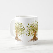 Mug Arbre moderniste coloré 13 (Devant gauche)