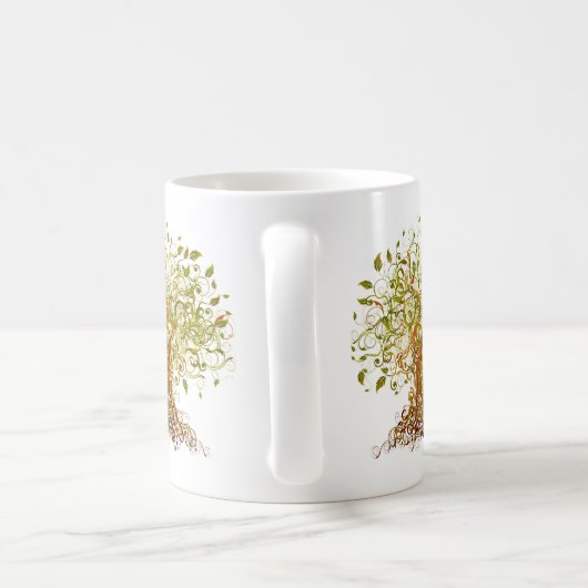 Mug Arbre moderniste coloré 13 (Poignée)
