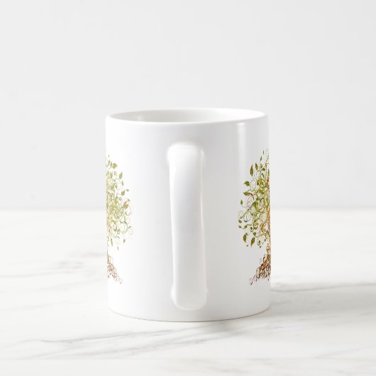 Mug Arbre moderniste coloré 13 (Poignée)