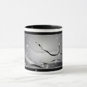 Mug Arbre noir de fleurs de cerisier (Centre)