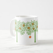 Mug Arbre orange stylisé (Devant gauche)