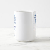 Mug Arbre Palmier Palmetto Bleu et Blanc Monogramme (Centre)