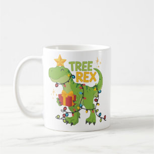 Mug Arbre Rex Famille de dinosaures Noël Groupe Assort