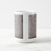 Mug Arbre rustique Bois d'écorce texturé avec initiale (Centre)