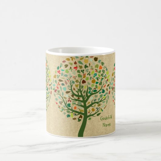Mug Arbre Rustique de la vie Ado Godgirl Personnalisé (Centre)