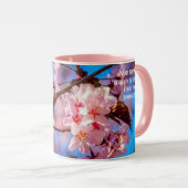 Mug Arbre Sakura En Fleur Rose (Devant droit)