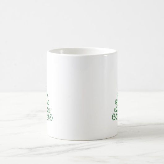 Mug Arbre simple avec bow Noël moderne (Centre)
