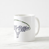 Mug Arbre, Socotra Dragon Tree Dessin de Musique (Devant droit)