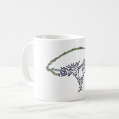 Mug Arbre, Socotra Dragon Tree Dessin de Musique (Devant gauche)