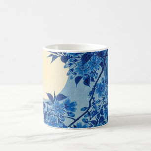 Mug Arbre sous la lumière de la lune bleue : Nuit de f