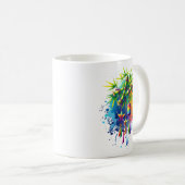 Mug Arbre Tanabata à l'aquarelle (Devant droit)
