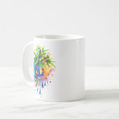 Mug Arbre Tanabata à l'aquarelle (Devant gauche)
