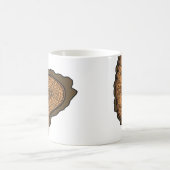 Mug Arbre Tronc de tronc Section Cercles de Croissance (Centre)