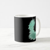 Mug Arbre vert scandinave art simple menthe moderne (Devant droit)