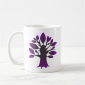 Mug Arbre Violet Perpétuel Amour Ligne Infinie Art (Gauche)