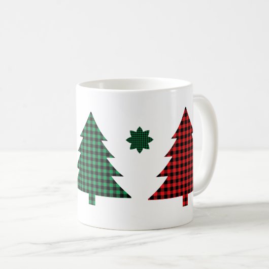 Mug Arbres à carreaux de buffle (Devant droit)