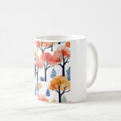 Mug Arbres à l'aquarelle (Devant droit)