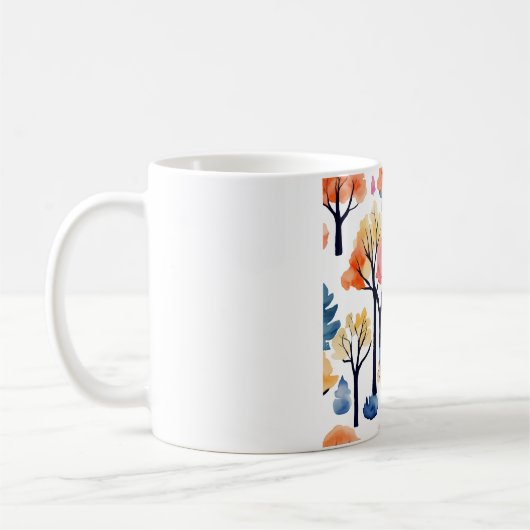 Mug Arbres à l'aquarelle (Gauche)